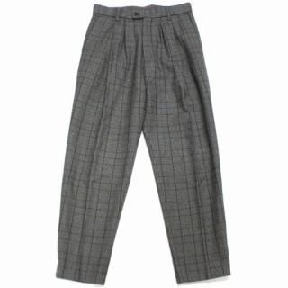 Stein 奿 20AW WIDE TAPERED TROUSERS Glen Check åѥ S 졼