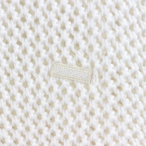 SUPREME 22SS Open Knit Small Box Sweater メッシュ ニット XL