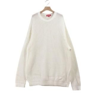 SUPREME 22SS Open Knit Small Box Sweater ��å��� �˥å� XL �ۥ磻��