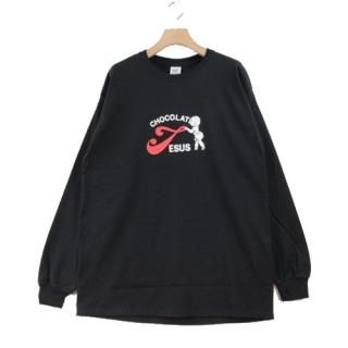 Chocolate Jesus ���祳�졼�ȥ������� 2022 Kiss LS Tee ����T ���åȥ��� L �֥�å�