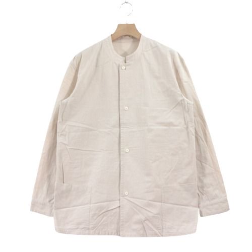 THE HINOKI ザ ヒノキ OG Cotton Poplin Stand Collar Shirt スタンドアップカラーシャツ 1 アイボリー  - ブランド古着買取・販売unstitchオンラインショップ