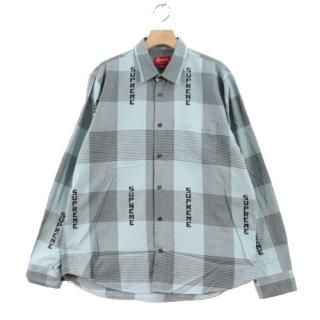 Supreme ����ץ꡼�� 20SS Logo Plaid Shirt �����å������ M �֥롼