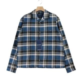 IHATOV �����ϥȡ��� 21AW WORK SHIRT �����å� �������� S �֥롼