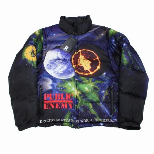 Supreme × UNDERCOVER 18SS Public Enemy Puffy Jacket ダウンジャケット L ブラック -  ブランド古着買取・販売unstitchオンラインショップ