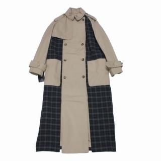 rokh ���� 21AW CONBI PANEL TRENCH ����� �ѥͥ� �ȥ��������� 32 �١����� ���졼
