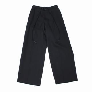 THE RERACS �� ��饯�� 22SS SUPER TWILL  THE EASY SLACKS WIDE ����å��� �ѥ�� 36 �֥�å�
