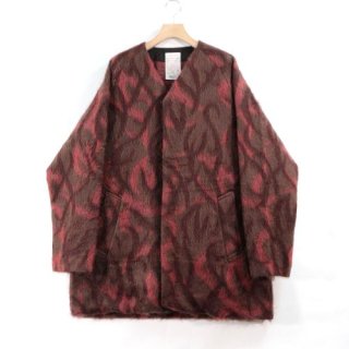 NICENESS ʥͥ 22AW WHOLE tribal graphic mohair coat  M å