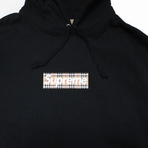 Supreme シュプリーム SS Burberry Box Logo Hooded Sweatshirt バーバリー ボックスロゴパーカー XL    ブランド古着買取・販売unstitchオンラインショップ