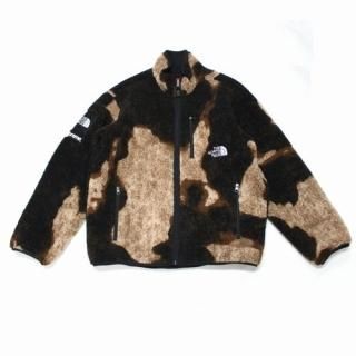 Supreme ץ꡼ 21AW THE NORTH FACE Bleached Denim Print Fleece Jacket 㥱å M ֥饦