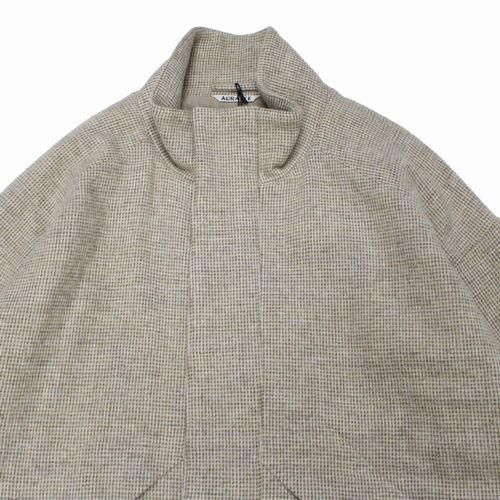 AURALEE オーラリー 22AW WOOL HAIRLINE LIGHT TWEED ZIP BLOUSON