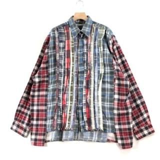 Rebuild by Needles ��ӥ�ɥХ��ˡ��ɥ륹 21AW Flannel Shirt - Ribbon Shirt ����� MIX