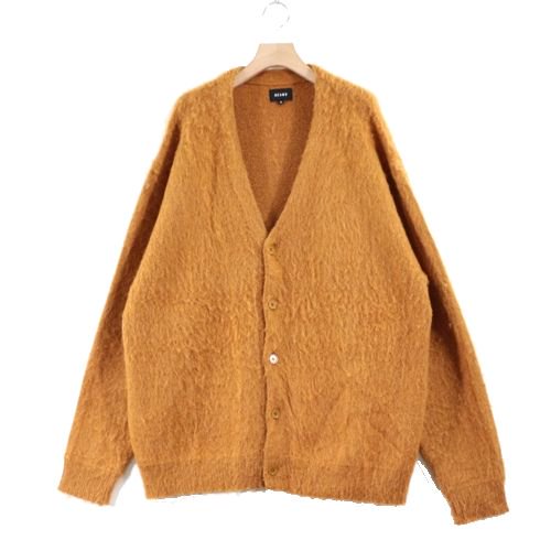 BEAMS ビームス 21AW ソリッドシャギーカーディガン XL ゴールド