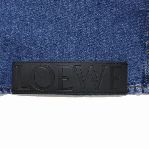 LOEWE ロエベ 22AW SLANTED WASHED DENIM OVERSHIRT 46 インディゴ -  ブランド古着買取・販売unstitchオンラインショップ