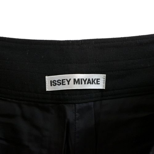 ISSEY MIYAKE イッセイミヤケ 08AW ラップウールパンツ 3 ブラック - ブランド古着買取・販売unstitchオンラインショップ