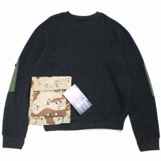 SUNSEA 󥷡 22AW ARMY PATCH THERMAL SWEATER ˥å 3 㥳