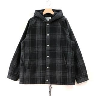 SASSAFRAS �����ե饹 17AW Gardener Bud Breaker - Wool Flannel Check �����å��ա��ɥ��㥱�å� S