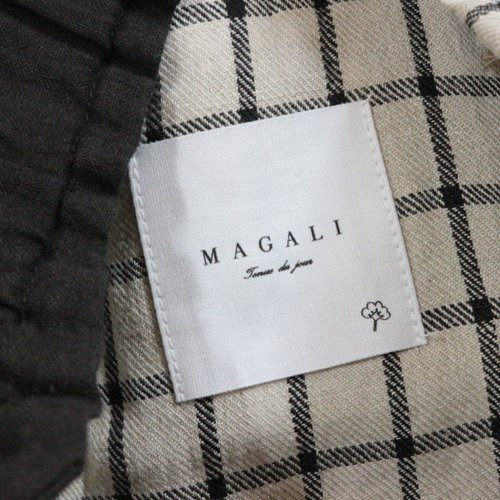 MAGALI マガリ 20AW オルドネ・チェックリネン・ポッシュ・スカート