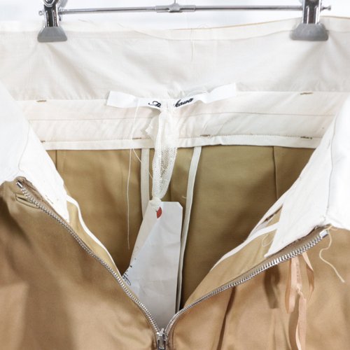 Midorikawa ミドリカワ 22SS WRAP CHINO TROUSERS ラップチノパンツ S ベージュ -  ブランド古着買取・販売unstitchオンラインショップ