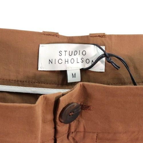 STUDIO NICHOLSON スタジオニコルソン SNM-788 YALE POWERCOTTON HAZELNUT DOUBLE PLEAT  VOLUME PANTパンツ - ブランド古着買取・販売unstitchオンラインショップ