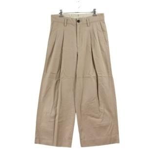 URU  19SS COTTON 2TUCK PANTS åȥ2åѥ 2 ١