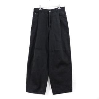 URU  22SS COTTON DENIM (ONE WASH) - TUCK WIDE å磻 ǥ˥ѥ 2 ֥å
