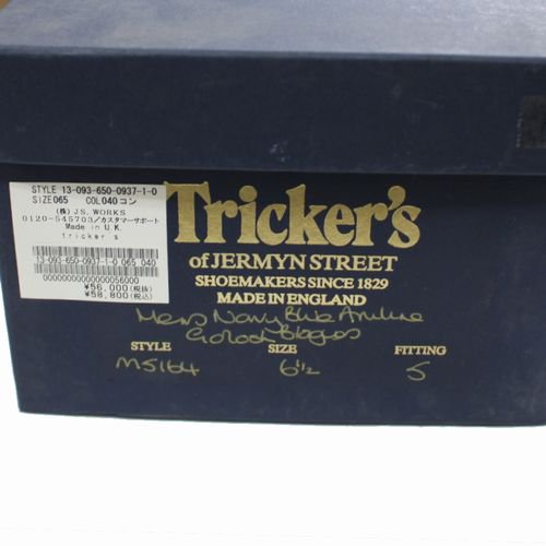 Tricker's トリッカーズ M5164 ウィングチップ シューズ 6.5 ネイビー