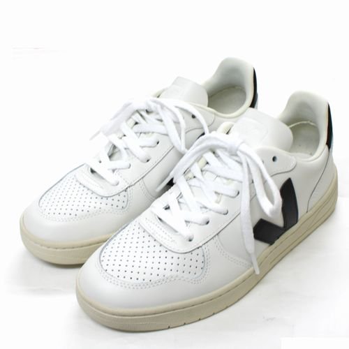 VEJA ヴェジャ V-10 LEATHER スニーカー 38 ホワイト - ブランド古着買取・販売unstitchオンラインショップ