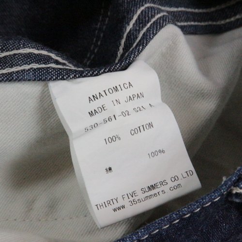 ANATOMICA アナトミカ 21SS 1940 DUNGAREE PANTS ダンガリー デニム