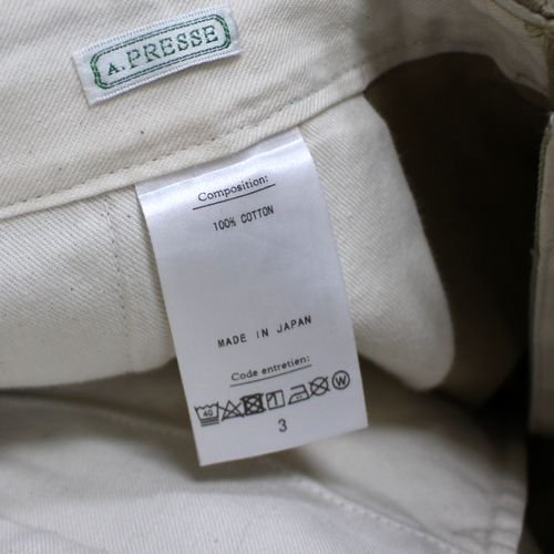A.PRESSE アプレッセ 22AW Vintage US ARMY Chino Trousers 3 ベージュ ...