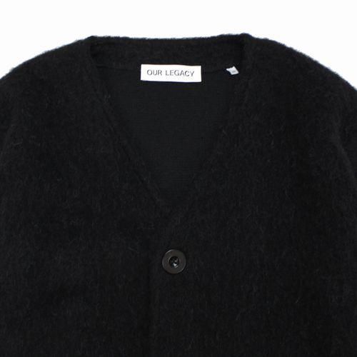 OUR LEGACY アワー レガシー 22AW BLACK MOHAIR CARDIGAN モヘア カーディガン 46 ブラック -  ブランド古着買取・販売unstitchオンラインショップ