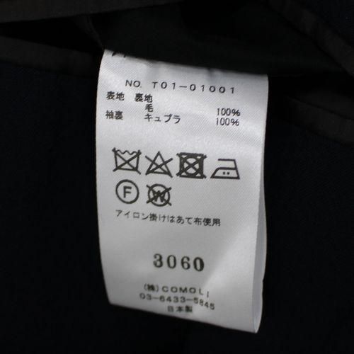comoli 21ss ウール2Bジャケット NAVY size3