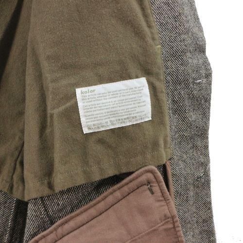 kolor カラー 07AW エルボーパッチ ツイード ジャケット 2