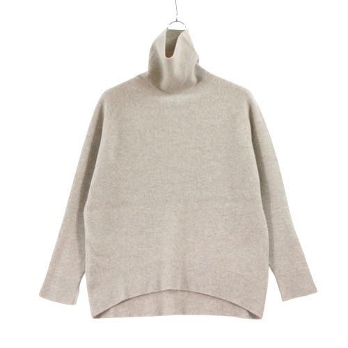 MUSE de Deuxieme Classe ミューズ ドゥーズィエムクラス 17AW CHESSタートルネックニット ベージュ -  ブランド古着買取・販売unstitchオンラインショップ