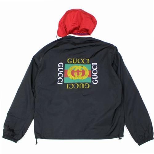 GUCCI グッチ 18SS GIUBBOTTO ナイロンジャケット 50 ブラック