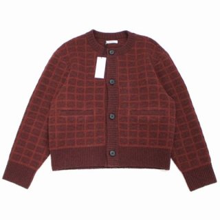 MATSUFUJI ޥĥե 22AW Jacquard Cardigan RED 㥬 ǥ 3 å