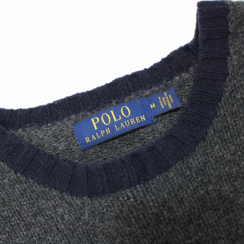 POLO RALPH LAUREN ポロ　ラルフ ローレン ベア ニット M グレー - ブランド古着買取・販売unstitchオンラインショップ