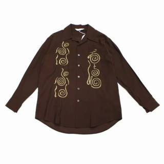 Sasquatchfabrix. åե֥å 21SS CHICHIN-PUI-PUI OPEN COLLAR BIG SHIRT M ֥饦