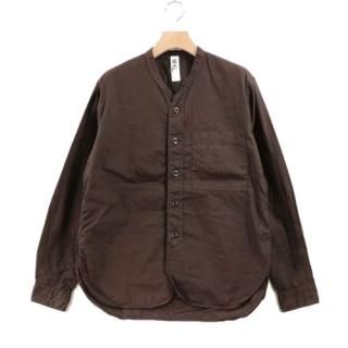 MHL २ GARMENT DYE BASIC POPLIN STAND SHIRTS  ȥ  S ֥饦