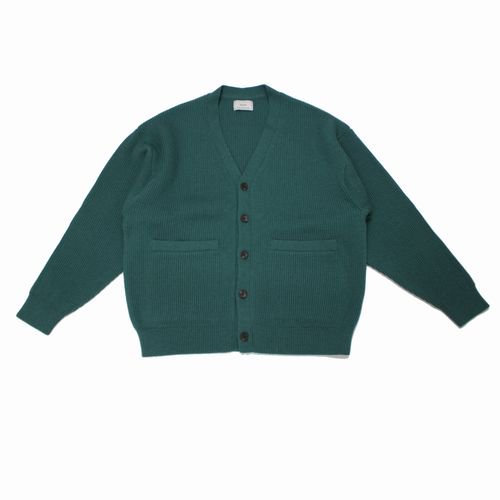 EVCON エビコン 22AW SHETLAND WOOL LOW GAUGE CARDIGAN シェットランドウール ローゲージ カーディガン -  ブランド古着買取・販売unstitchオンラインショップ