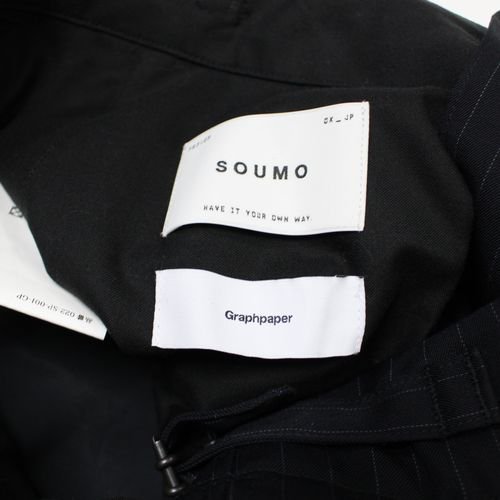 SOUMO × Graphpaper 22AW Parachute Flight Trousers パンツ 2 ネイビー -  ブランド古着買取・販売unstitchオンラインショップ