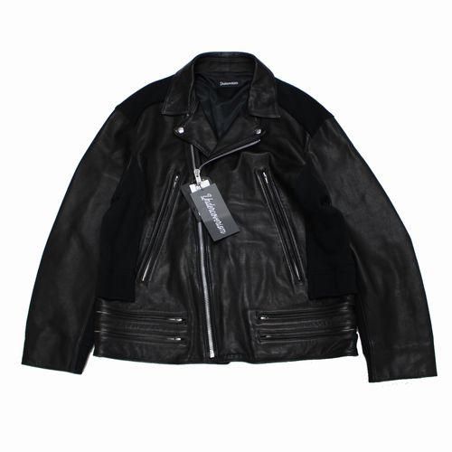 UNDERCOVER ISM アンダーカバー イズム 22AW 後SWEAT切替レザー 