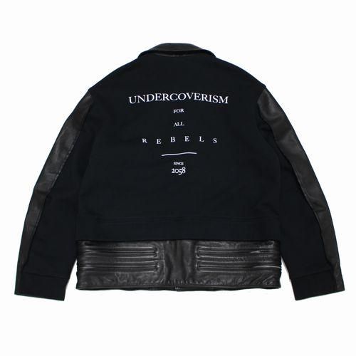 UNDERCOVER ISM アンダーカバー イズム 22AW 後SWEAT切替レザー ...