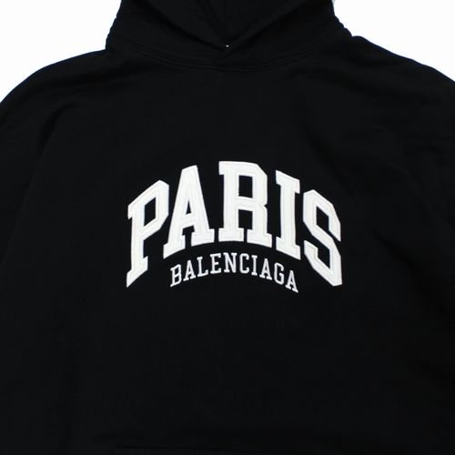 BALENCIAGA バレンシアガ 22SS PARIS パーカー L ブラック - ブランド