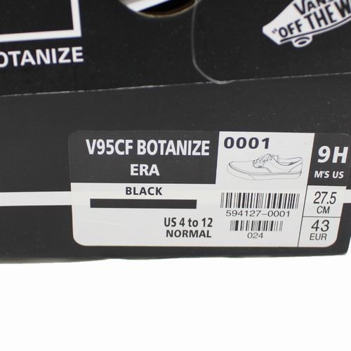 VANS × BOTANIZE バンズ V95CF BOTANIZE ERA エラ US9.5 ブラック