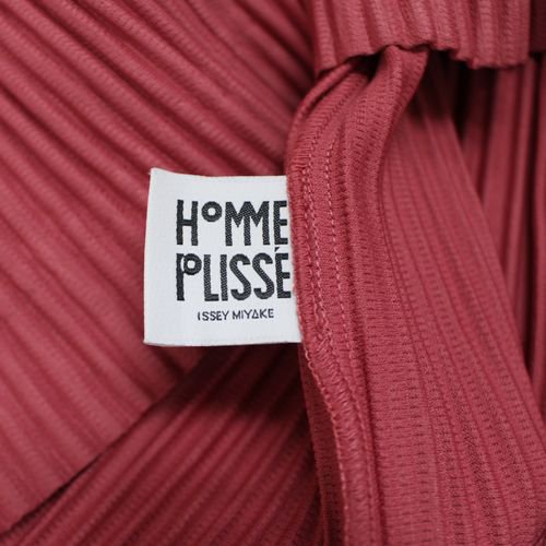 HOMME PLISSE ISSEY MIYAKE オムプリッセ イッセイミヤケ 21AW プリーツ カーディガン 2 ピンク -  ブランド古着買取・販売unstitchオンラインショップ