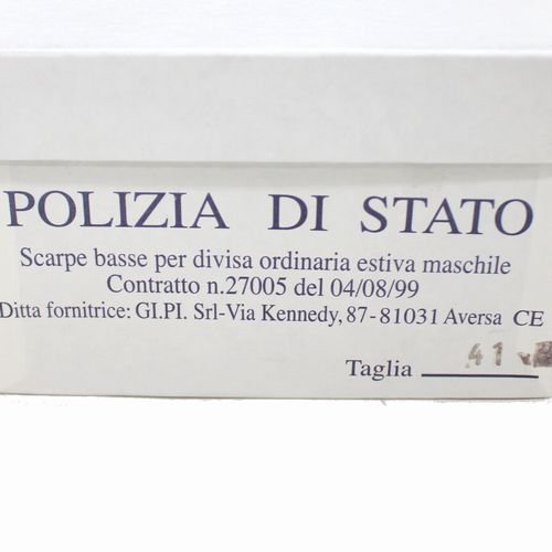 POLIZIA DI STATO イタリア警察 レザーサービスシューズ ブラック