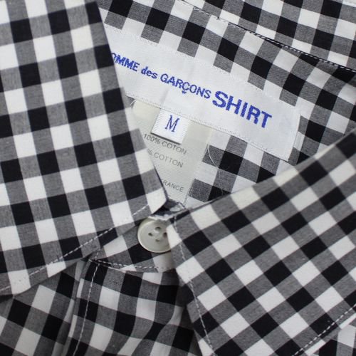 COMME des GARCONS SHIRT FOREVER コムデギャルソン シャツ フォーエバー Dyed Cotton Small Check  Shirt - ブランド古着買取・販売unstitchオンラインショップ