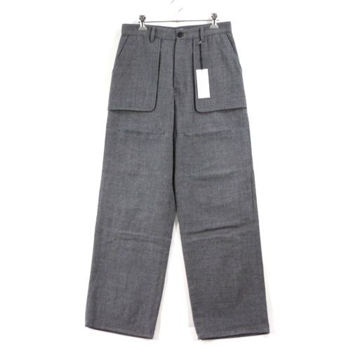 MATSUFUJI マツフジ 21AW WOOL FRONT POCKET TROUSERS ウールフロントポケットパンツ 2 グレー -  ブランド古着買取・販売unstitchオンラインショップ