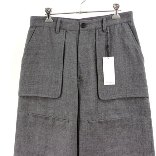 MATSUFUJI マツフジ 21AW WOOL FRONT POCKET TROUSERS ウールフロントポケットパンツ 2 グレー -  ブランド古着買取・販売unstitchオンラインショップ