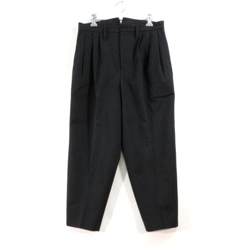 ESSAY エッセイ HIGH WAISTED SLACKS タックワイド スラックス パンツ 2 ブラック -  ブランド古着買取・販売unstitchオンラインショップ